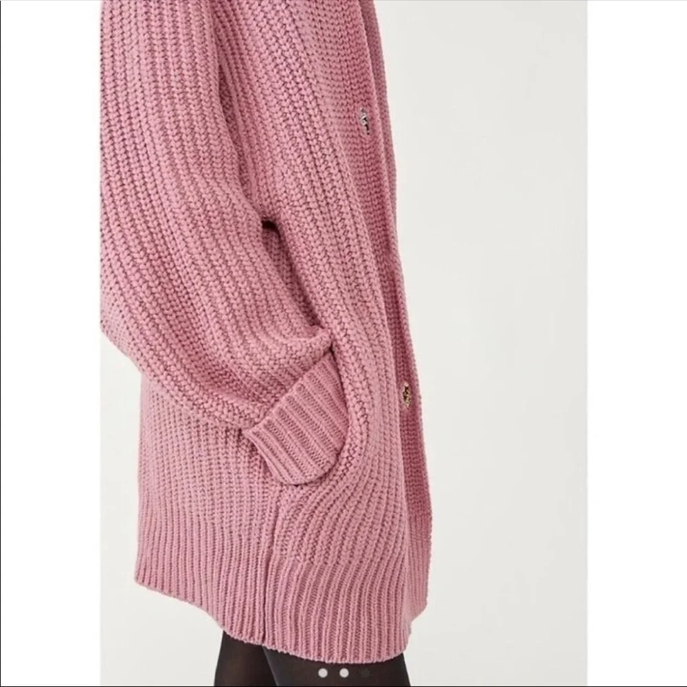 NWT Free People Swim Too Deep Cardi Size XS, S, M, or L Smoked Pink
